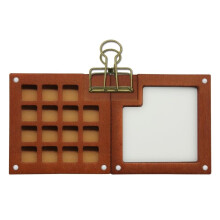 15 Grid Miniature Painting Kit, Portable, Palette Pocket Watercolor Travel Set for Travel Students Artists Painters