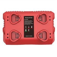 3Ax4-Port Schnellladegerät mit USB/Type-C-Anschluss Geeignet für  12V M12 Lithium-Ionen-Akku EU-Stecker