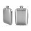 Silver Stainless Steel Flask Portable Vintage Design 2