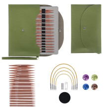 Interchangeable Circular Knitting Needles Set - 13 Pairs (3mm-10mm) with Accessories, Ideal for Travel