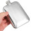 Silver Stainless Steel Flask Portable Vintage Design 5