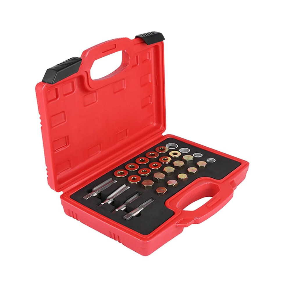 64Pcs Oil Pan Thread Repair Kit Sump Gearbox Drain Plug Tool Set M115 M17 M20 4712355770625