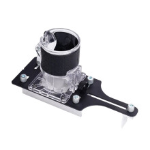Machine de Découpe 2 en 1 avec Fixation Invisible, Support à Fente pour le Travail Du Bois, Poinçon de Positionnement pour Panneaux de Placard avec