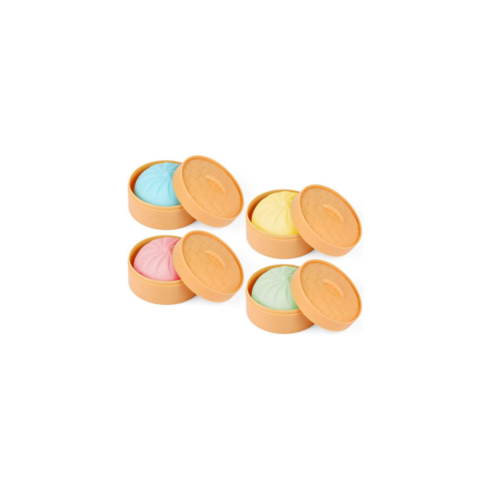 Photos - Educational Toy 4PCS Colorful Dumpling Stress Balls Fidget Sensory Toy,Squeeze Dough Stress Relief Hand Toy,Bun 25566525