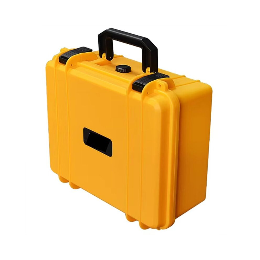 Portable Suitcase Thicken Plastic Hard Case Equipment Hardware Toolbox Large-Capacity Instrument Box With Sponge Yellow 6031281854529