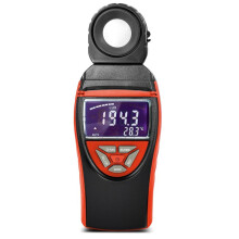 Light Meter, Digital Lux Meter 270 Rotatable Detector, Large Color Backlit Display, Illuminance Meter Temp