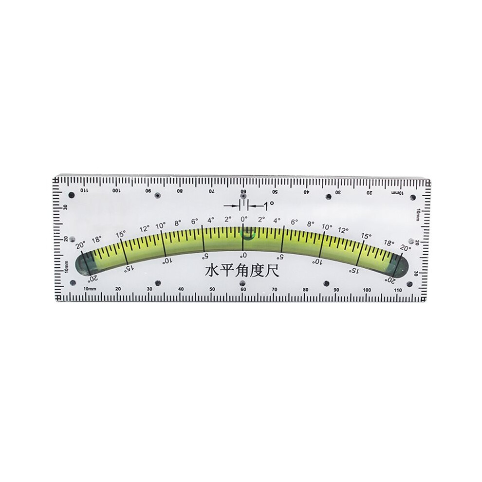 Plastic Inclinometer Slope Angle Ruler Spirit Level Bubble For Rv Home Improvement 0-20 Degree Length 120Mm 4711674537902