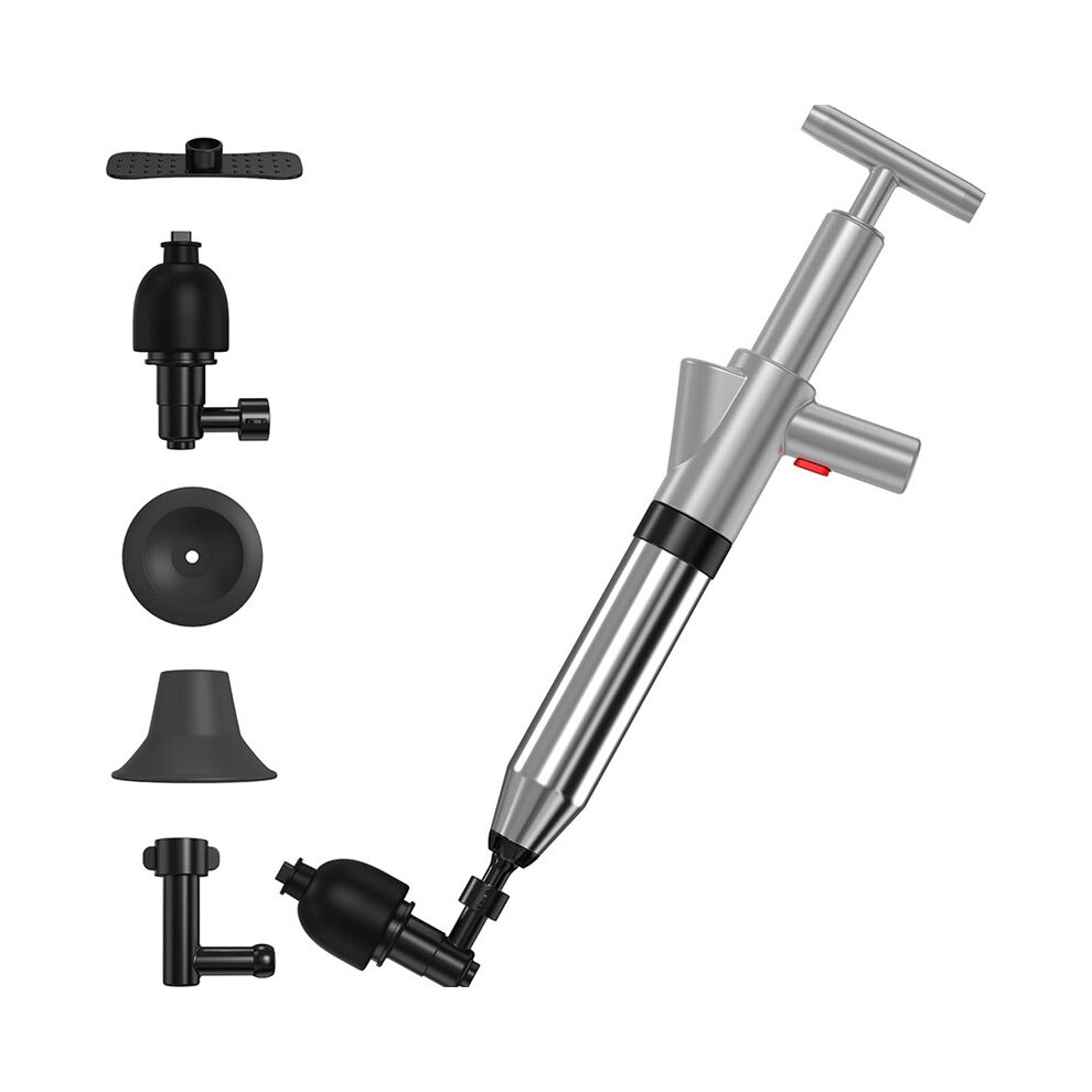 Toilet Plunger,Upgraded High Pressure Air Plunger With Barometer, Stainless Steel Drain For Clogged Toilet,Sink 6031418838668