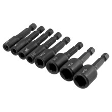8pcs Tap Die Socket Adapter 1/4inch Hex Shank Machine Screw Metric Plug Threading Tool for M4 M5 M6 M8 M10 M12 M14 M16