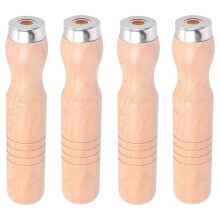 4pcs Wooden File Handles Screwdriver Handles for 10-16 Inch Files Carpenter Tool Accessories Replacement Hand Tool Parts