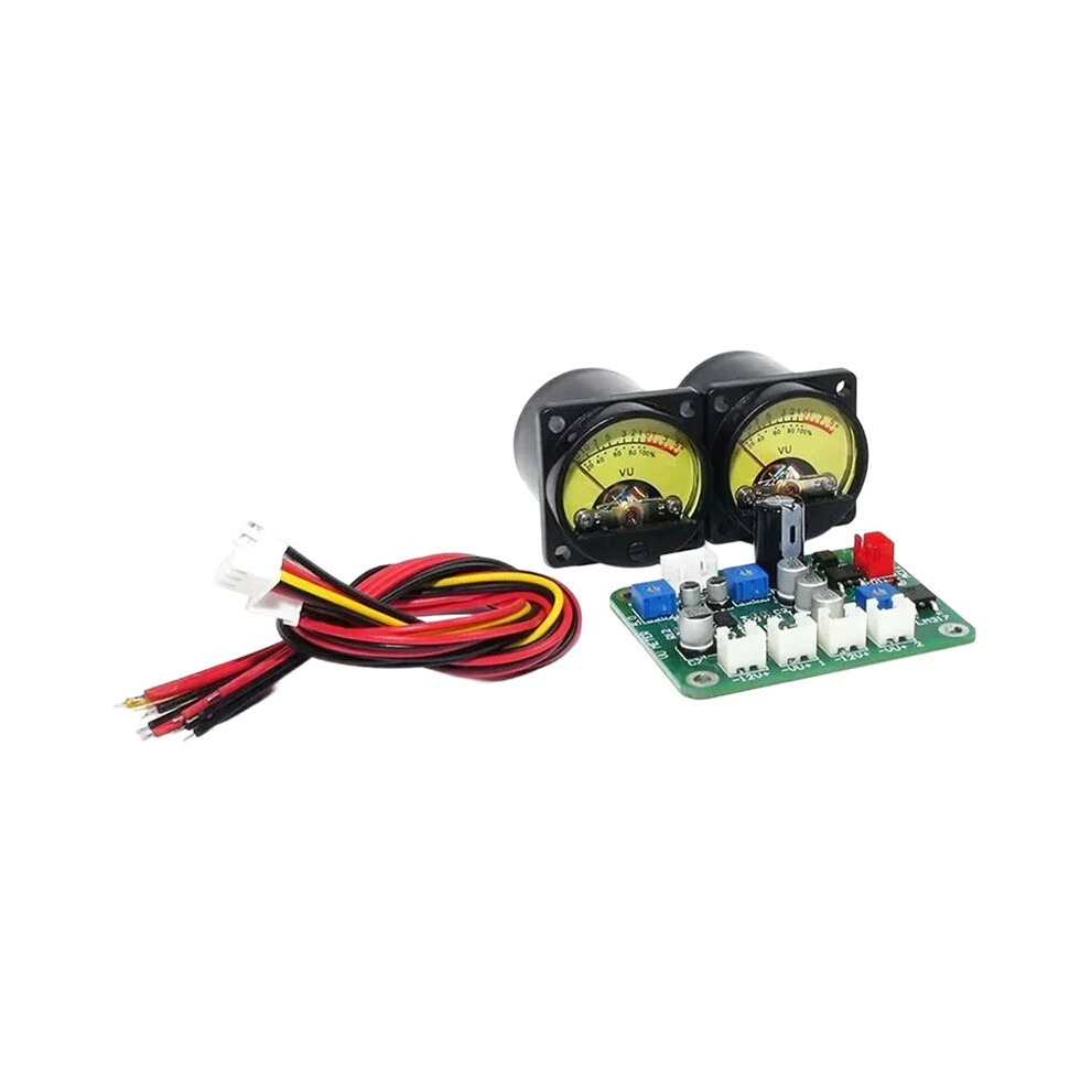 1 Set 35Mm Vu Meter Stereo Audio Amplifier Level Indicator Audio Meter Backlight Adjustable With Driver Board For Amp 6032751622068