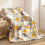 Black Flannel Throw Blanket Soft Lightweight Polyester 2