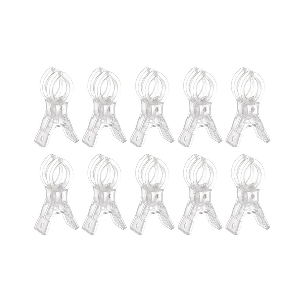 10Pack Large Balloon Arch Clips Plastic Transparent Backdrop Spring Clamps 3.5 Inch Heavy Duty Clip For Balloon Arch Kit 6032967682726