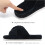 Παντόφλες για γυναίκες Memory Foam, Υπνοδωμάτιο, Κοτλέ, Φιόγκος, Σταυρωτές παντόφλες, 2