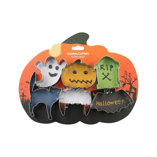 Pumpkin Six-Piece Halloween Cookie Cutter Set 1