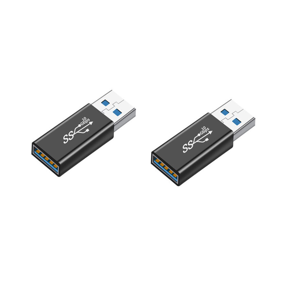 Usb Female To Usb Male 3.1 Straight Adapter (2-Pack) - High-Speed Data Transfer 7314281248727