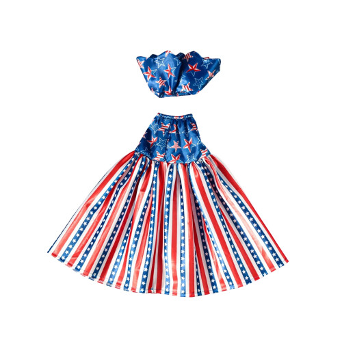 Conjunto para estátua de ganso patriótico de plástico de 23 polegadas para jardim. 1
