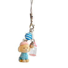 Flocked Animal Lanyard - Cute Plush Cat/Dog/Bunny Figure, for Work, School & Conventions for Keys, Name Tags & USB Drives A 1PC