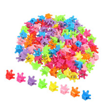 Mini Claw Clips Hair Clips Set for Girls Crown Pattern Barrette Hair Accessories Muliticolor 100pcs