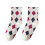 Damen-Baumwollsocken im Argyle-Muster, englischer Stil 1
