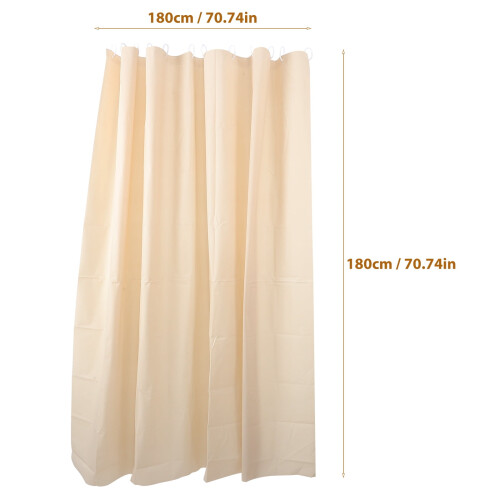 Wasserdichter Duschvorhang, Badezimmervorhänge, Beige 1