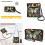 Σετ δερμάτινης τσάντας και πορτοφολιού crossbody με φλοράλ μοτίβο Butterfly Moon για 5