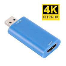 Dispositivo de captura HDMI compacto, entrada 4K compatible con salida 1080P, tarjeta de transmisión USB 3.0 para creadores de contenido de juegos,