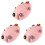3Pièces Rose Élégant Laine Chapeau Mode 1