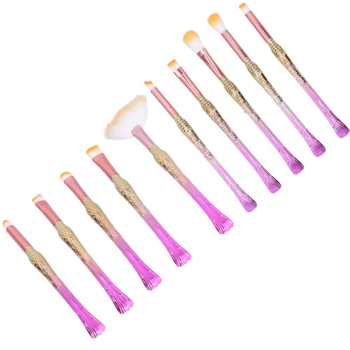 Durable Light Weight Makeup Brush Set, 10pcs Multi Function Brushes for Smooth Application Accurate Coloring 1