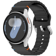 Samsung Watch 7 Wave Armband - Silberne Schnalle (Farbbeständig)