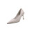 Willtoo sorte pumps med spids tå og stiletto-højhæl til damer, beige 3