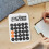 Calculator Office Calculators with Big Button, Standard Function Desktop Calculators, Pocket Basic Calculator for 6