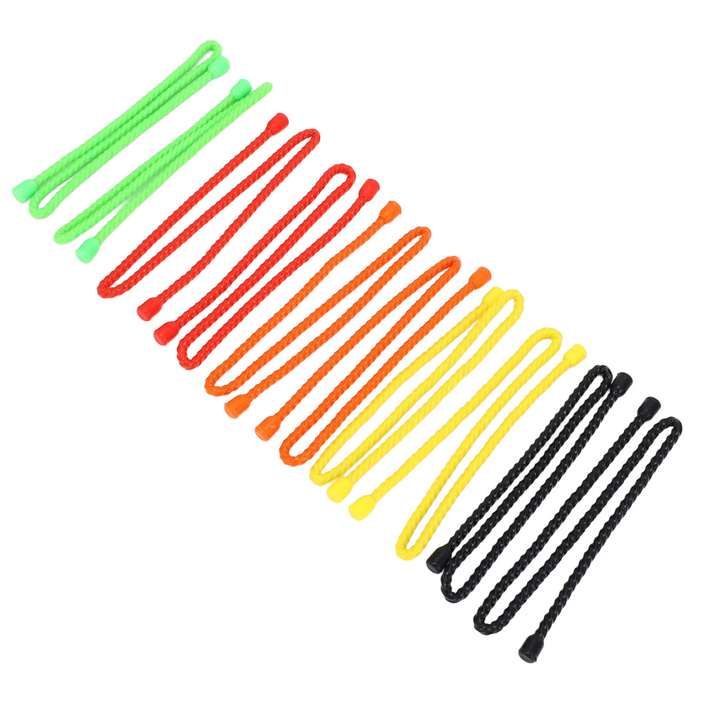 10Pcs Silicone Cable Ties 18In 5Mm Diameter Multi-Color Bendable Cord Organizer 9421387386944