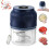 Draagbare knoflookhakker met 6 messen, 400 ml, USB-aansluiting 1