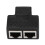 Προσαρμογέας διαχωριστή RJ45 2 θυρών, βύσμα επέκτασης δικτύου Ethernet, παρτίδα 2 4