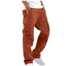 Cargo Pants For Men Plus Size Solid Casual Multiple Pockets Outdoor Straight Type Fitness