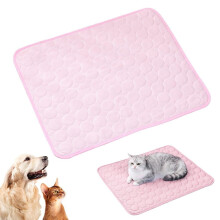 Dog Cooling Mat, Washable Portable Pet Cooling Pad for Dogs & Cats, Indoor/Outdoor Use (Coffee, XL: 10075 cm)