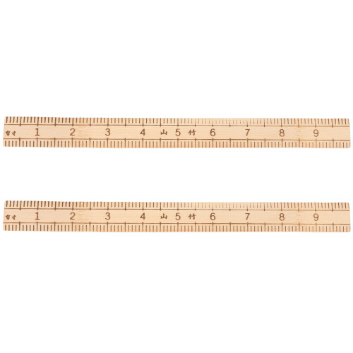 2pcs Sewing Craft Ruler Sewing Ruler Tool Wood Sewing Cutting Ruler Tailor Ruler Tool
