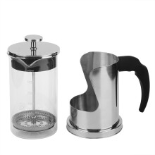 Cafetera de infusión en frío, filtro de acero inoxidable, cafetera de émbolo, vidrio resistente al calor, multiusos, fácil de usar, diseño