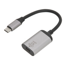 Adaptateur USB-C Plug and Play avec DisplayPort femelle, compatible Thunderbolt 3, 4K/2K/60 Hz, universel pour téléphones, ordinateurs portables et