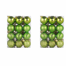 48pcs Shatterproof Christmas Ball Ornaments, Fruit Green, for Tree, DIY, Gifts, Home, Holiday, Wedding, Party Decor – Compatible with Xmas Trees