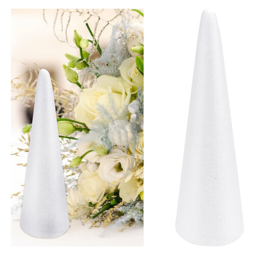 2 τεμάχια 30cm λευκό συμπαγές χωνάκι DIY για παιδιά χειροποίητα αξεσουάρ κώνου για 2