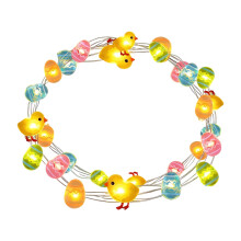 Easter String Lights with Eggs and Chickens 30 LED Battery
