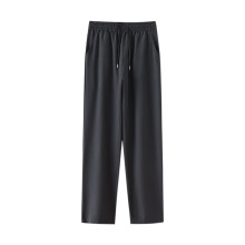 Sizes XL-X5 Full Length Pants Mens Men's Casual Solid Color Plus Size Haren Elastic Waist Drawstring Pocket, Gifts for men