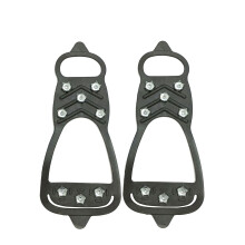 Ice Cleats for Shoes with 8 Teeth and Flexible Traction