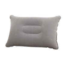 Inflatable Pillow with Flocked Surface – Compact Camping, Travel, Hiking, Beach & Fishing Pillow – Firm Support, Blow-Up Design