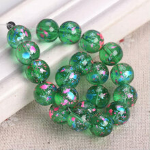 Kristallglasperlen, rund, glänzend, 6 mm, 50 Stück, Farbe 13