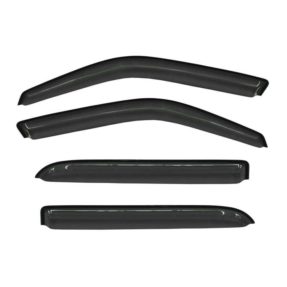 4Pcs Smoke Sun Rain Wind Deflectors For Ford F150 2001Â2003 & Lincoln Blackwood 2002, Compatible With Oem Dark 9087558575298
