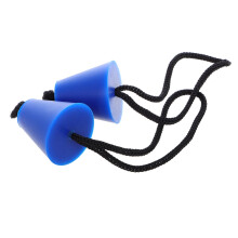 2PCS Universal Kayak Scupper Plug Kit Silicone Scupper Plugs Drain Holes Stopper Bung with Lanyard