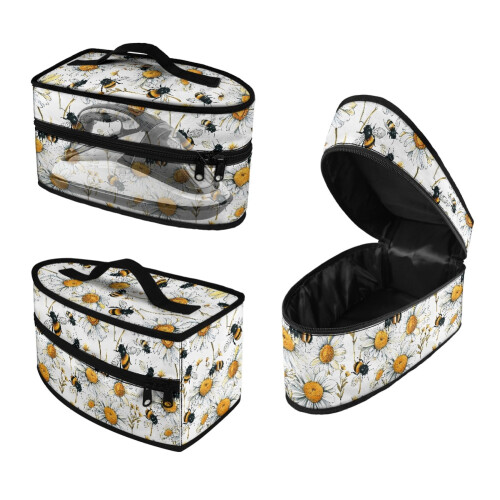 Iron Case Storage Daisy Bee Handle Compatible with Most Iron Travel Case, Bag Only